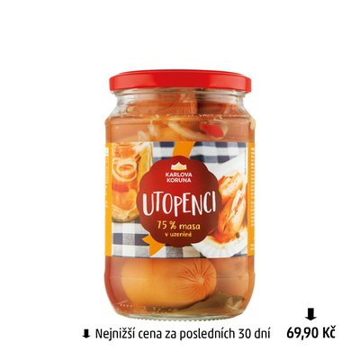 obrázek Utopenci 75% masa Karlova Koruna