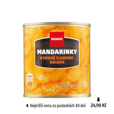 obrázek Kompot mandarinky Penny