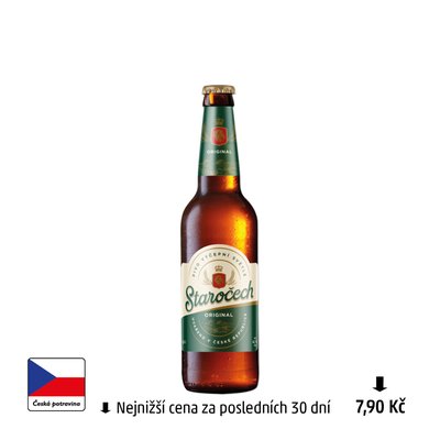obrázek Pivo světlé výčepní Staročech sklo