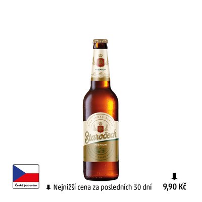 Image of Pivo Staročech Premium světlý ležák sklo