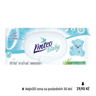 obrázek Dětské vlhčené ubrousky Linteo Baby