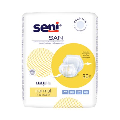 Product Image of Inkontinenzvorlagen Seni San Normal Unisex anatomisch geformt