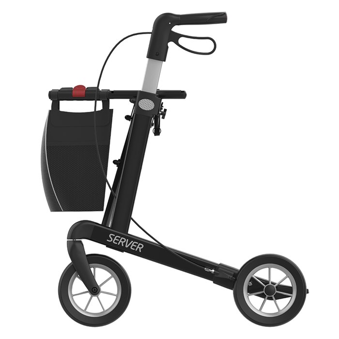 Gallery Image of Leichtgewicht Rollator Server Aluminium Faltbar Höhenverstellbar Soft-Räder