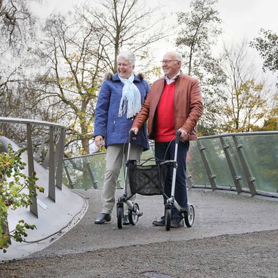 Product Image of Rollator GEMINO 30 Comfort Stoßdämpfung Korb 10kg Outdoor
