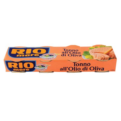 Imaginea RIOMARE TON BUCATI IN ULEI DE MASLINE 4x80G GREUTATE MASA NETA SCURSA 208GR