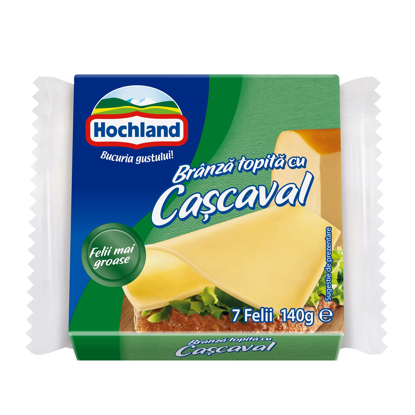 Hochland Branza Topita Felii Cu Cascaval