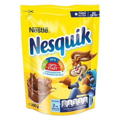 Imaginea NESQUIK CACAO INSTANTAT CU VITAMINE 200G