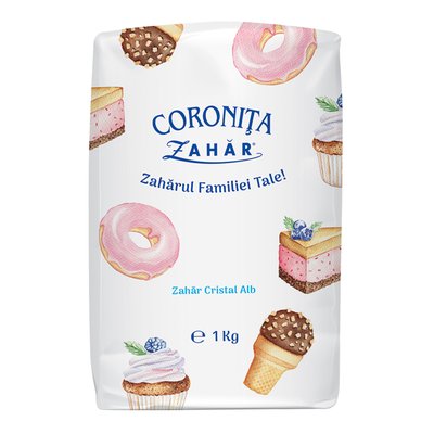 Imaginea CORONITA ZAHAR 1KG PUNGA HARTIE