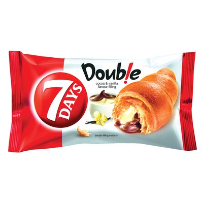 Imaginea 7DAYS CROISSANT DOUBLE MAX UMPLUT CACAO UMPLUT AR VANILIE