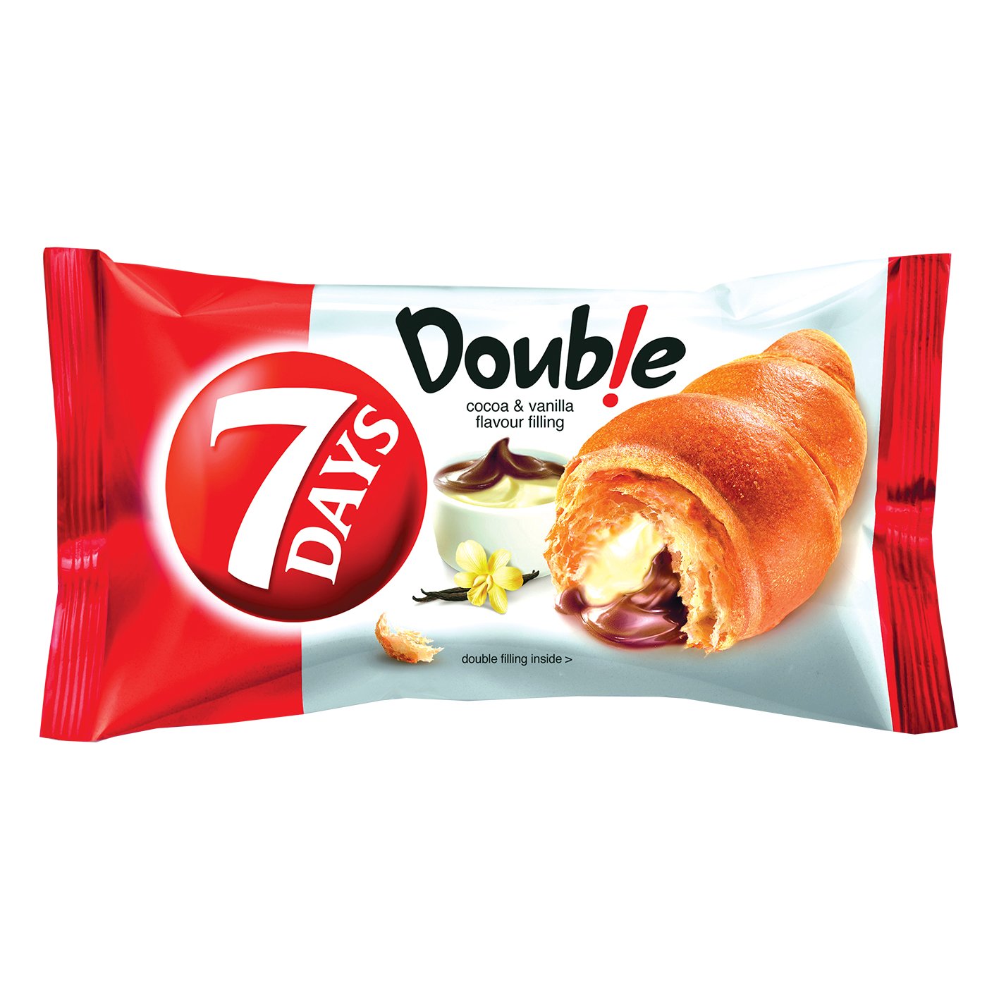7days Croissant Double Max Umplut Cacao Umplut Ar Vanilie