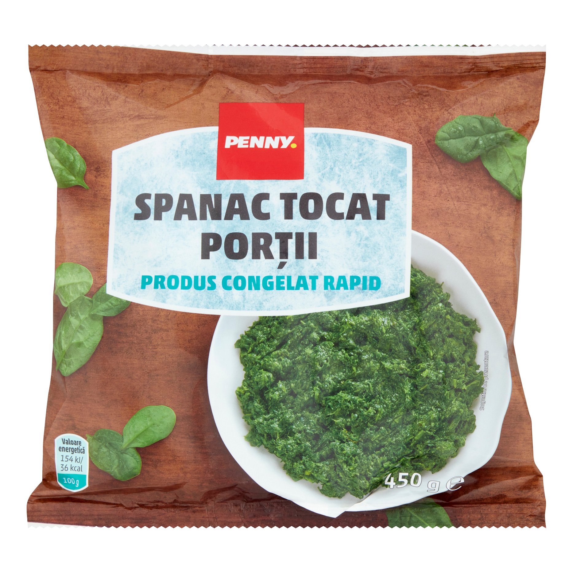 Penny Spanac Tocat, Portionat