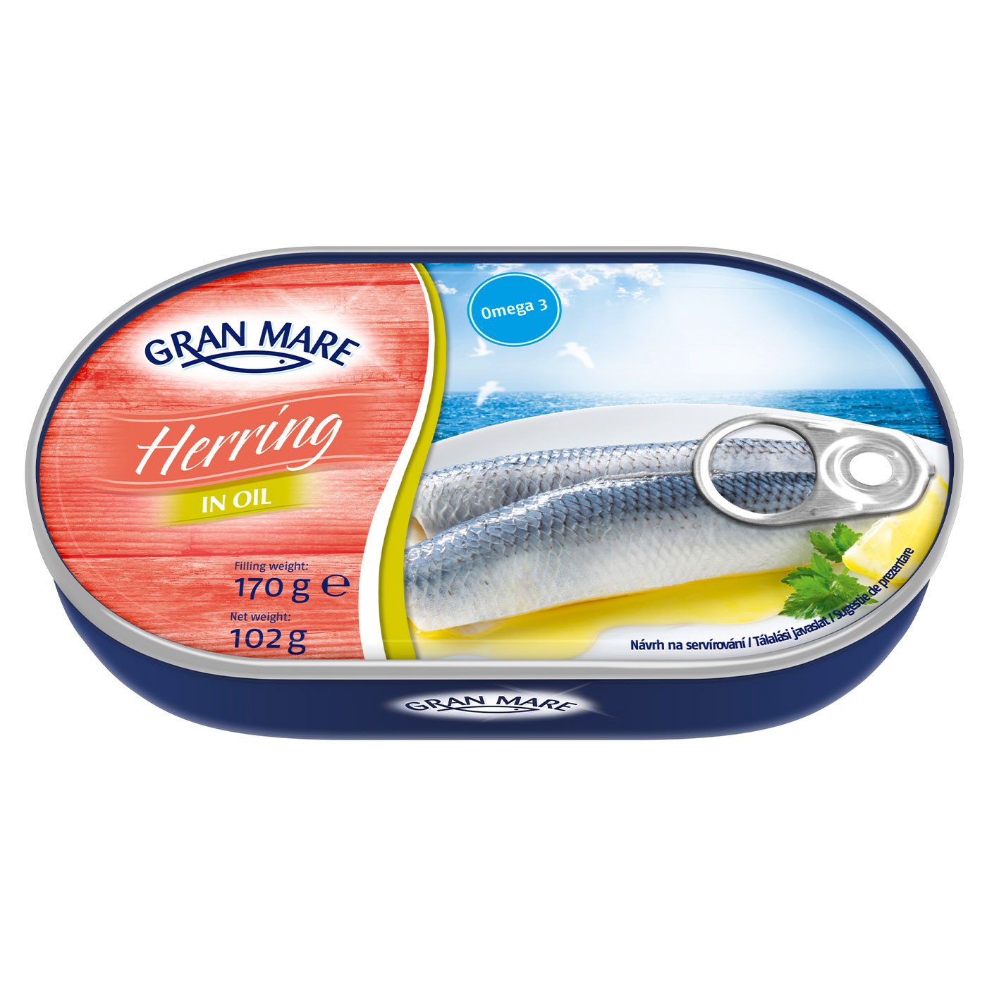 Gran Mare Hering In Ulei Greutate Masa Neta Scursa 100gr