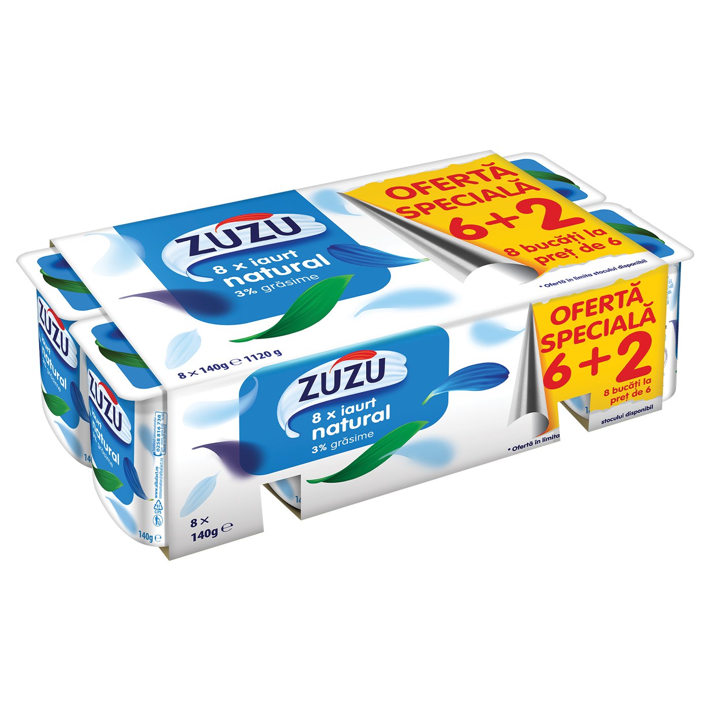 MPK 6+2 ZUZU IAURT 3%GRASIME PRODUSUL POATE FI ACHIZITIONAT SI LA