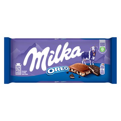 Imaginea MILKA CIOCOLATA UMP CREMA LAPTE AROMA VANILIE&BUC BISC.CACAO