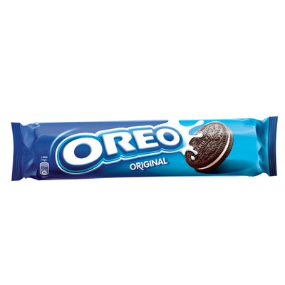Imaginea OREO BISCUITI CU CACAO SI CREMA CU AROMA VANILIE CREMA VANILIE