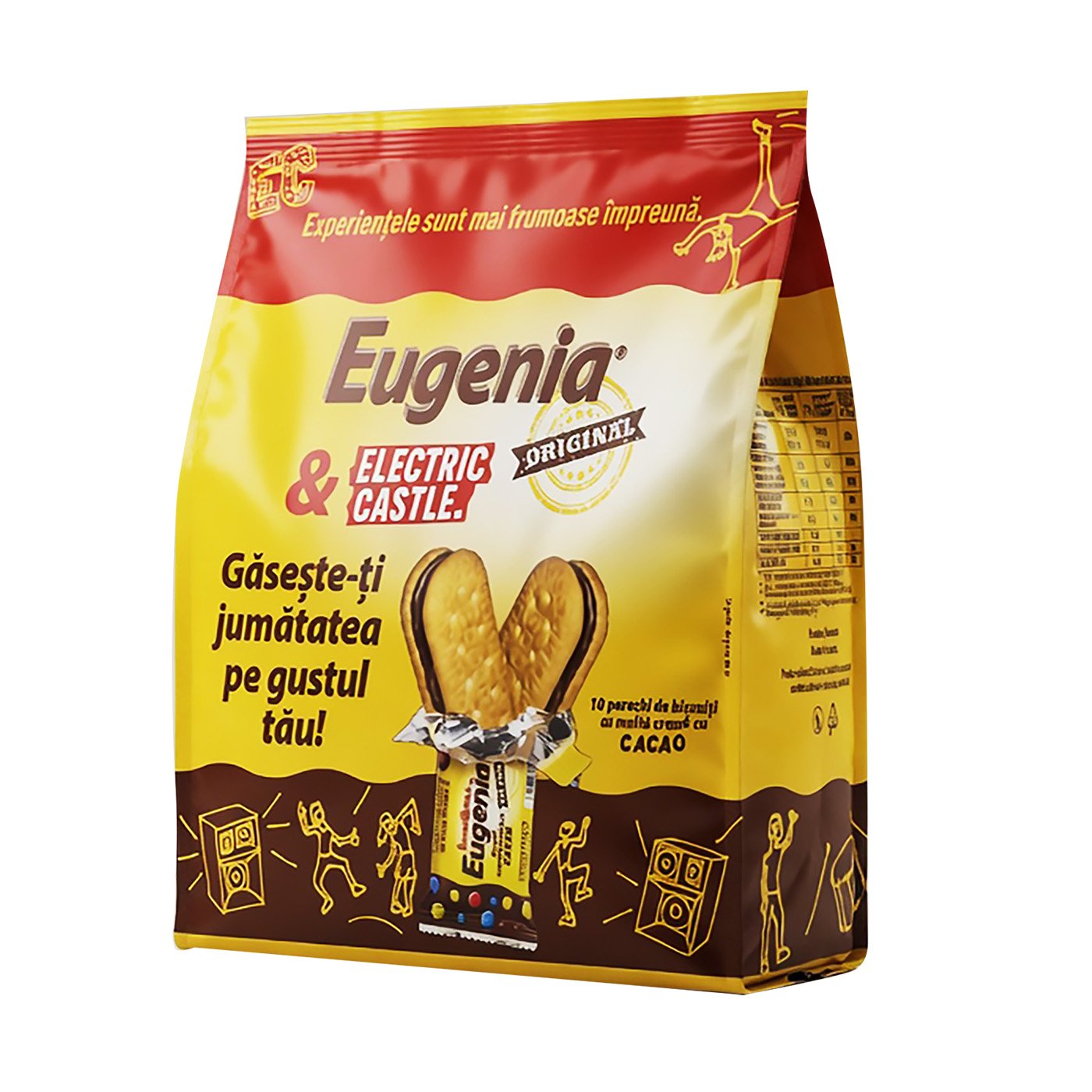 Eugenia Pachet Biscuiti 10x36g Cu Crema Cacao