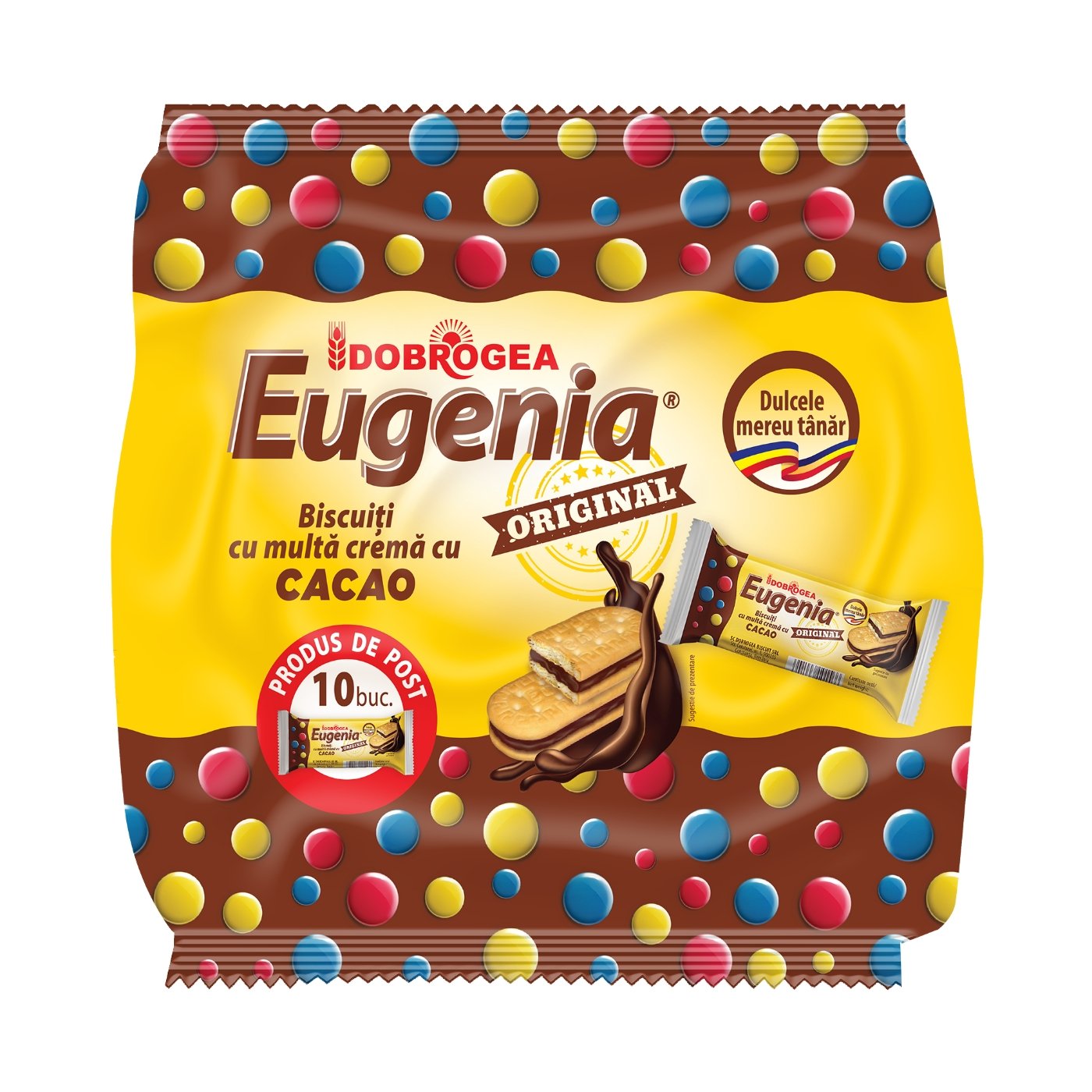 EUGENIA PACHET BISCUITI 10x36G CU CREMA CACAO