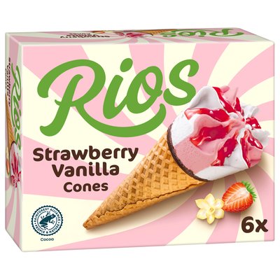 Imaginea RIOS CORNET 6X76G CAPSUNI