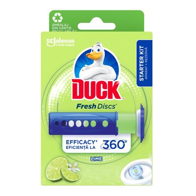 Imaginea DUCK ODORIZANT WC  FRESH DISCS LIME