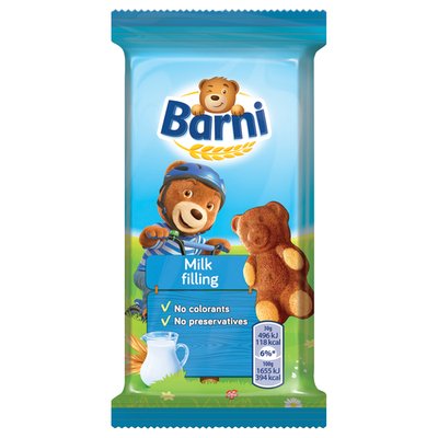 Imaginea BARNI PRAJITURA CU CREMA DE LAPTE