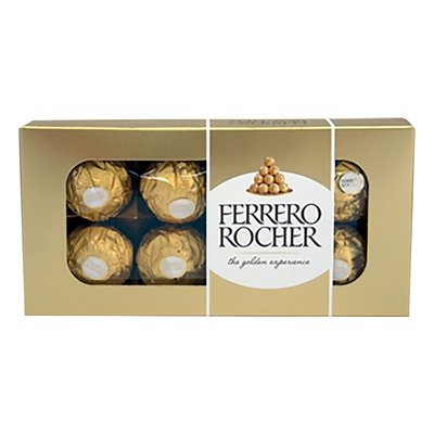 Imaginea FERRERO ROCHER SPECIALITATI CROCANTE DE NAPOLITANA CU ALUNE SI CIOCOLATA CU LAPTE