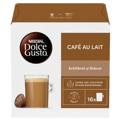Imaginea NESCAFE DOLCE GUSTO CAFE AU LAIT CAPSULE 160G - 16BUC X 10G