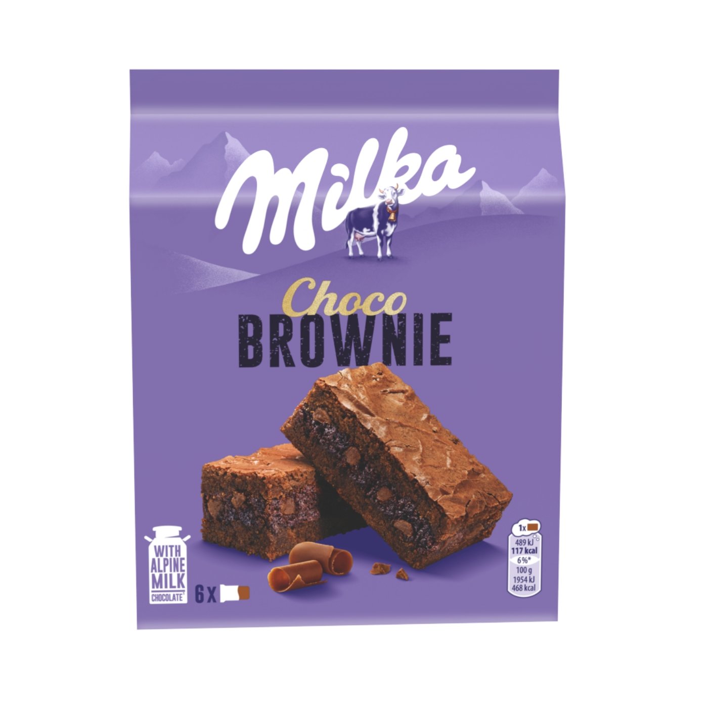 Milka Choco Brownie Prajitura Cu Ciocolata Lapte Si Bucatele De Ciocolata Cu Lapte