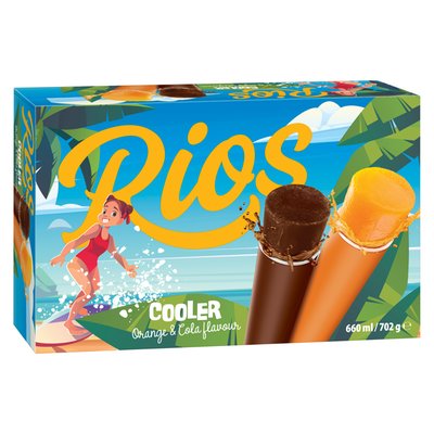 Imaginea RIOS INGHETATA COOLER AROMA COLA SI PORTOCALA 6X117G