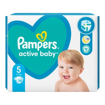 Imaginea PAMPERS ACTIVE BABY SCUTEC CHILOTEL NR5 11-17KG 28BUC