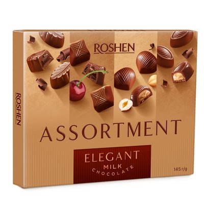 Imaginea ROSHEN ASSORT ELEGANT BOMBOANE CIOCOLATA LAPTE DIV UMPLUTURI