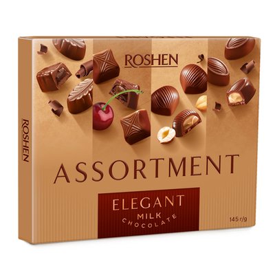 Imaginea ROSHEN ASSORT ELEGANT BOMBOANE CIOCOLATA LAPTE DIV UMPLUTURI
