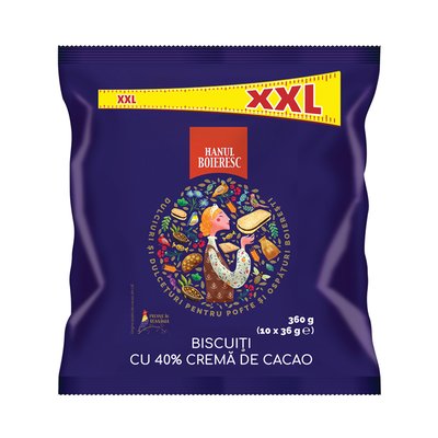 Imaginea HANUL BOIERESC BISCUITI CU CREMA CACAO XXL