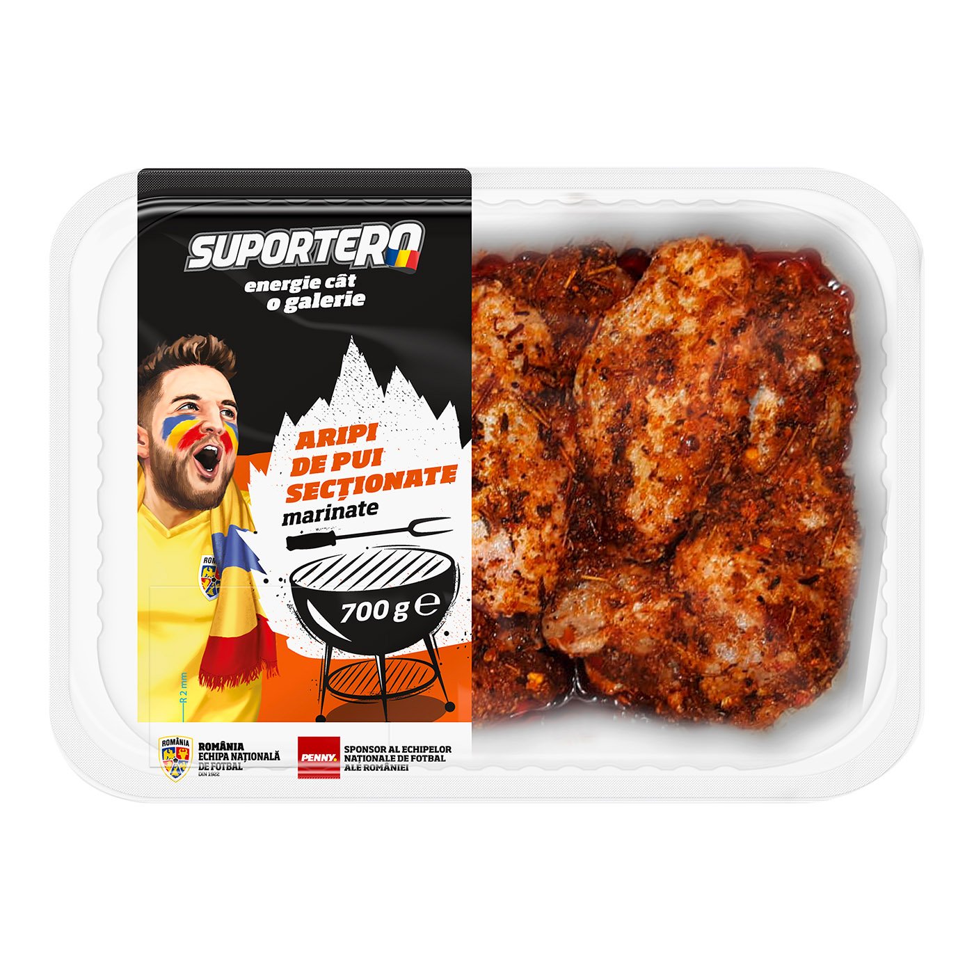 Suportero Aripi De Pui Sectionate Marinate 700g