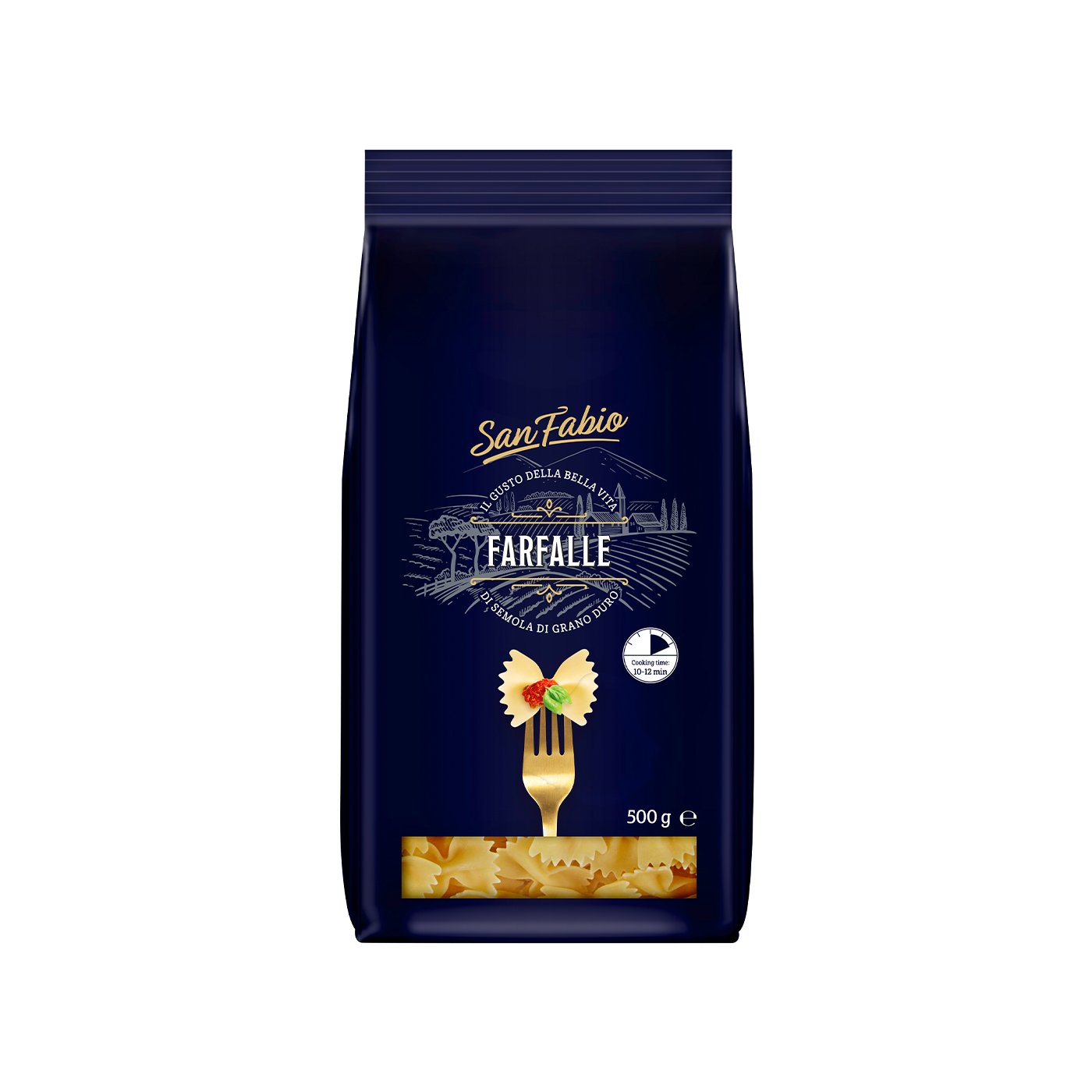 San Fabio Paste Grau Dur Farfalle