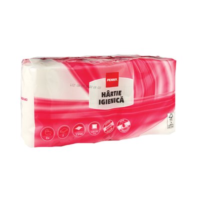 Imaginea PENNY HARTIE IGIENICA 8 ROLE 3 STRATURI