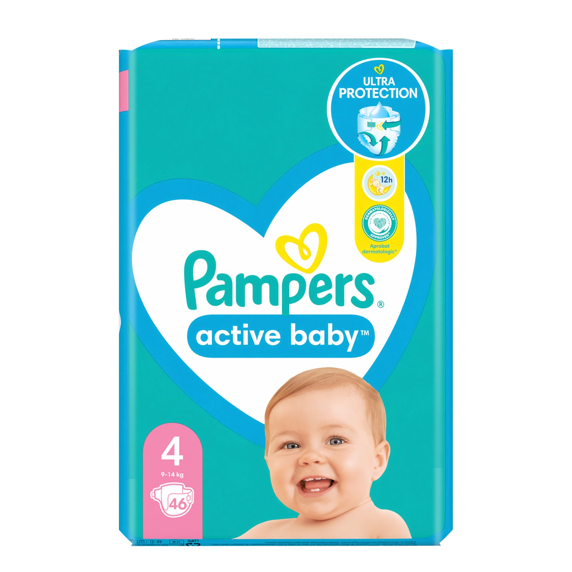 Pampers Active Baby Scutece Nr.4 9-14kg 46b