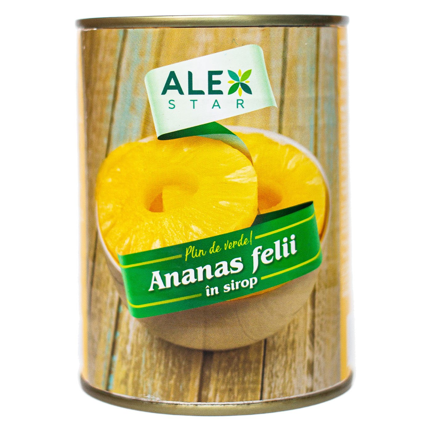 Alex Star Ananas Felii In Sirop Greutate Masa Neta Scursa 340gr