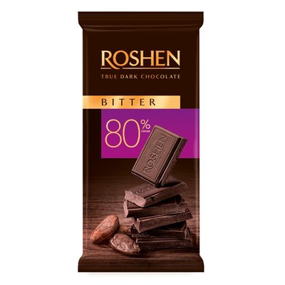 Imaginea ROSHEN BITTER CIOCOLATA  NEAGRA 80% CACAO