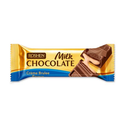 Imaginea ROSHEN BATON CU CIOCOLATA CU LAPTE CU UMPLUTURA CU AROMA DE CREME BRULEE
