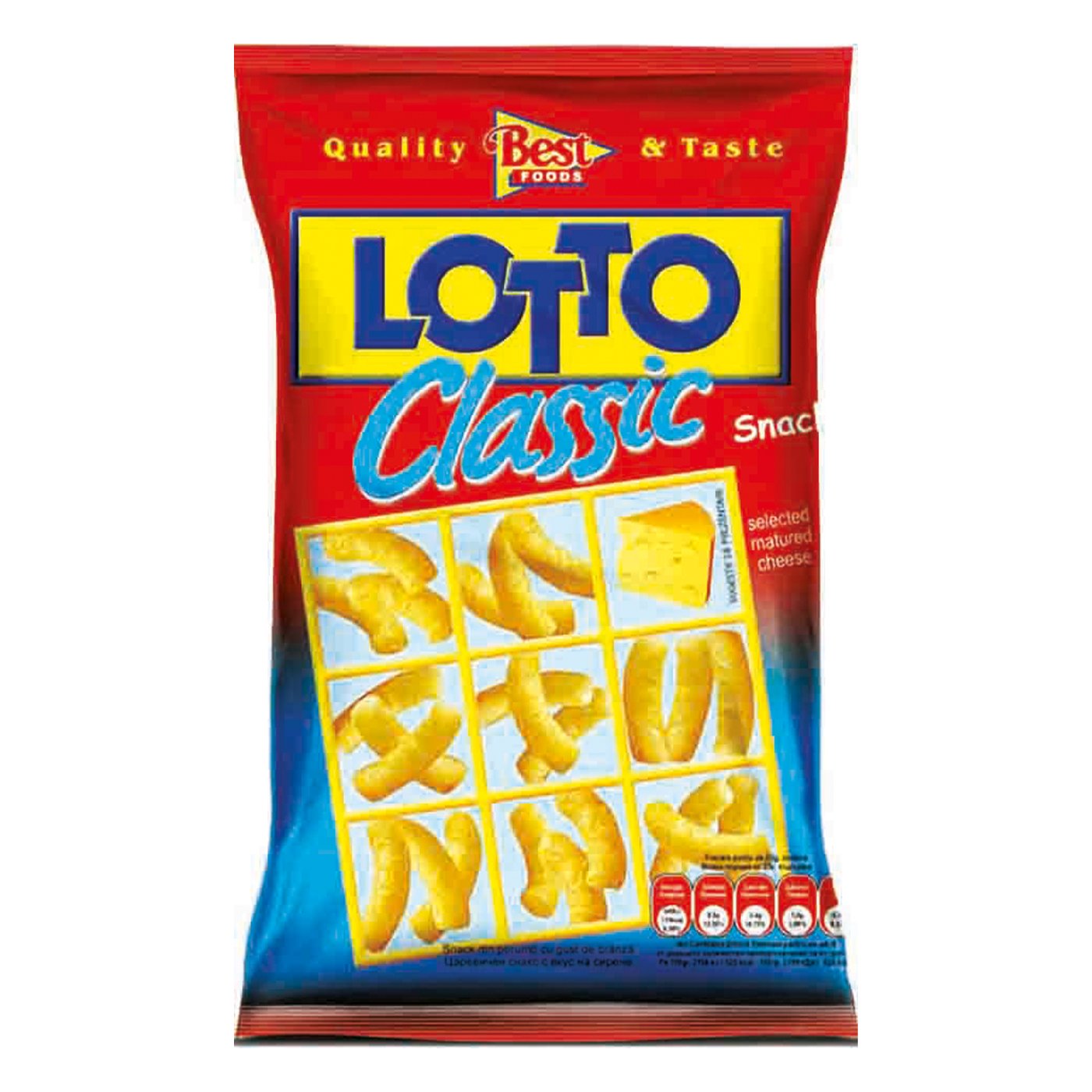 Lotto Clasic Snack Din Porumb Cu Branza