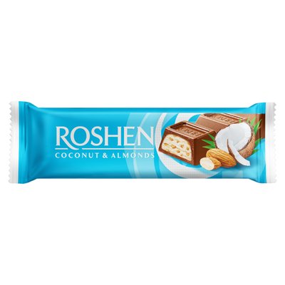 Imaginea ROSHEN BATON CIOCOLATA UMPLUTURA COCOS SI MIGDAL