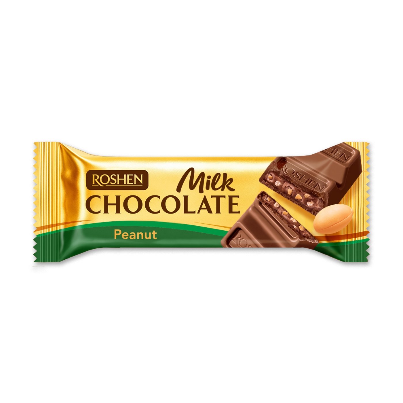Roshen Baton Ciocolata Cu Umplutura Crema Arahide