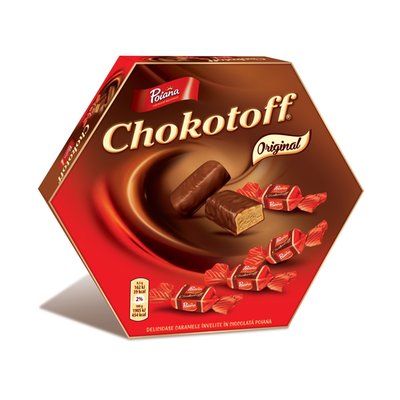 Imaginea CHOKOTOFF CARAMELE INVEL. IN CIOCOLATA CU LAPTE