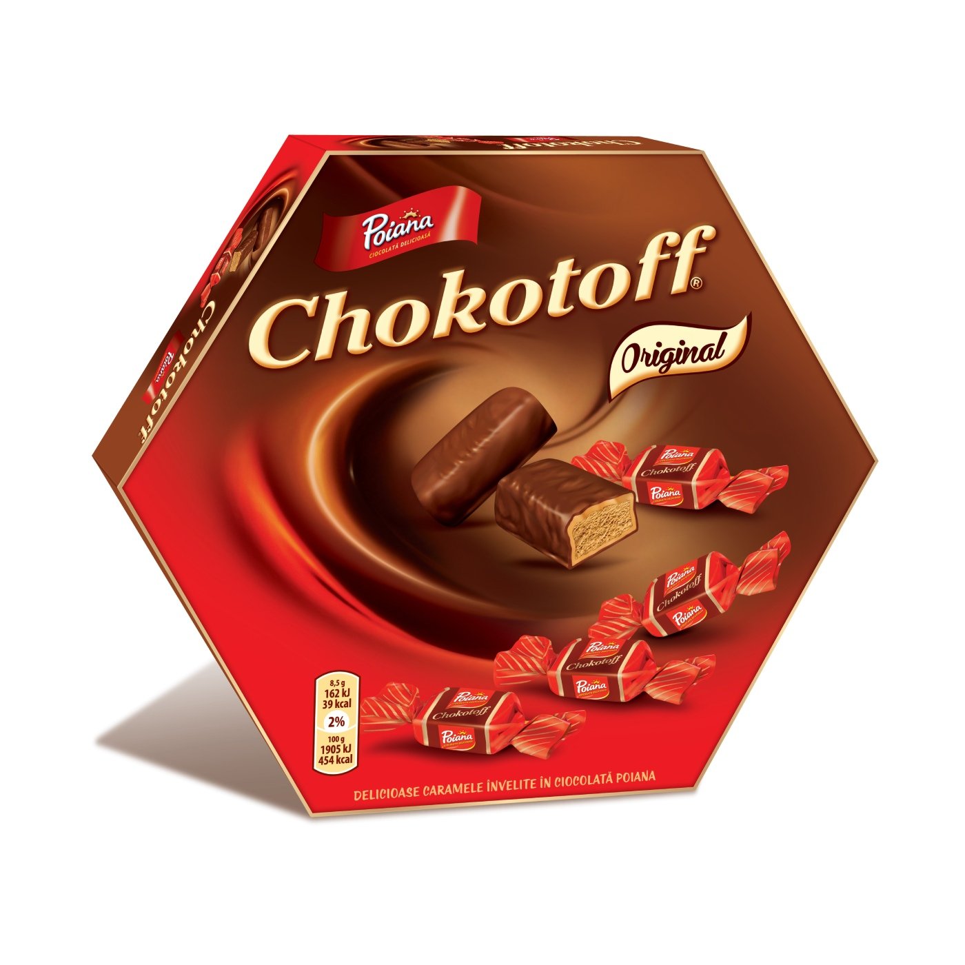 Chokotoff Caramele Invel. In Ciocolata Cu Lapte
