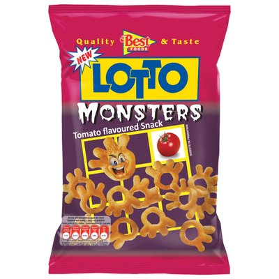 Imaginea LOTTO MONSTERS SNACK CU GUST DE ROSII