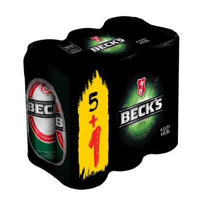 Imaginea BECK"S BERE BLONDA5%ALC 6X500ML5+1 SE POATE ACHIZITIONA SI LA BUC.+ GARANTIE SGR 0.5LEIX6BUC