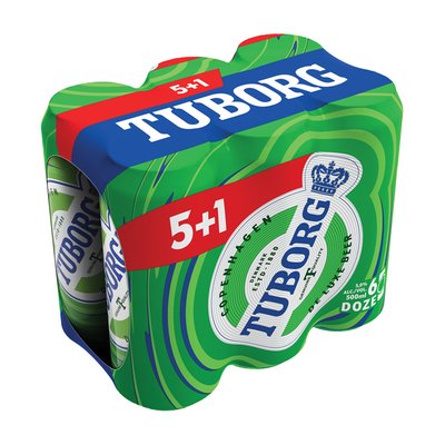 Imaginea TUBORG BERE BLONDA 6X500ML 5%ALC.5+1 SE POATE ACHIZITIONA SI LA BUC.+ GARANTIE SGR 0.5LEIX6BUC