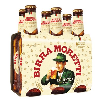 Imaginea BIRRA MORETTI BERE BLONDA 4.6% ALC. 6X330 ML + GARANTIE SGR 0.5LEIX6BUC