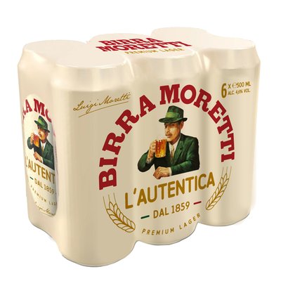 Imaginea BIRRA MORETTI BERE 4.6% ALC. 6X500 ML SE POATE ACHIZITIONA SI LA BUC.+ GARANTIE SGR 0.5LEI