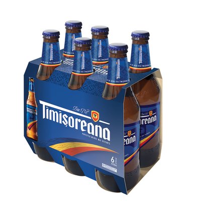 Imaginea TIMISOREANA BERE BLONDA 6X330ML 5%ALC. + GARANTIE SGR 0.5LEIX6BUC